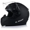 A black motorcycle helmet with a clear visor is shown against a white background. Náhled obrázku produktu