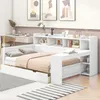 MODFU Schlafsofa Tagesbett 90x200cm mit Nachttischablage Produktbild-Vorschau 4