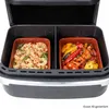 2er Set Airfryer Tonschalen rechteckig LxB 20x14,5cm 350ml Produktbild-Vorschau 3
