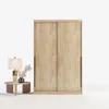 Kleiderschrank 140 cm Eiche Craft Schiebetüren Produktbild-Vorschau 2