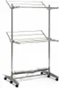 A two-tiered electric clothes drying rack with wheels, shown against a white background. Náhľad obrázku produktu