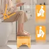 Klappbarer Holz-Toilettenhocker für ergonomische WC-Haltung Produktbild-Vorschau 2