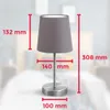 Lampa stołowa z tkaniny lampa dekoracyjna lampka nocna Podgląd zdjęcia produktu 5