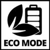 A graphic illustrating the 'Eco Mode' feature, showing leaves and a battery icon. Produktbild-Vorschau
