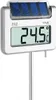 A digital thermometer with a solar panel on a white background. Produktbild-Vorschau