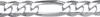 Breites Herrenarmband 925er Sterlingsilber 7 mm Figaro Produktbild-Vorschau 8