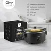 Olvy Slow Cooker 6L – Slowcooker met keramische binnenpan – Productafbeelding-voorbeeld 8