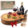 Couchbar für Wein Eiche mit 4 Glasschalen - Getränkehalter Produktbild-Vorschau 1