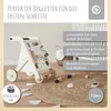 Bieco Lauflernwagen Holz, schwarz weiß | Multifunktionale Produktbild-Vorschau 2