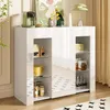 okwish Modernes Wohnzimmerschränke Sideboard mit Hochglanz Produktbild-Vorschau 5