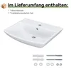 HOROW Lavabo in ceramica Lavabo da appoggio per il bagno Anteprima dell’immagine prodotto 8