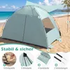 COSTWAY Strandmuschel UV-Schutz 50+, Strandzelt mit Produktbild-Vorschau 7