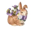 Goodwill Blumentopf Osterhase Braun-Lila 18 cm Produktbild-Vorschau 2