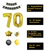 70 Geburtstag Deko Schwarz Gold,Luftballons 70. Geburtstag Produktbild-Vorschau 3