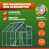 GARDEBRUK® Gewächshaus Aluminium 3,6m² 190x190cm inkl. Produktbild-Vorschau 5