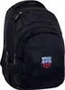 A black backpack with the FC Barcelona logo. Voir les images du produit