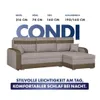 KomfortWelt24 Ecksofa mit Schlaffunktion und praktischem Produktbild-Vorschau 5