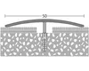 Prinz Übergangsprofil Alu silber gelocht 50 x 1000 mm Produktbild-Vorschau 2