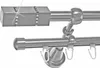 Gardinenstange Rohr und Innenlauf Edelstahl Look, Metall, Produktbild-Vorschau 1