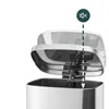 SVITA TQ30 Poubelle argentée 30L Poubelle à pédale Voir les images du produit 3