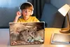 MuchoWow® Laptop Aufkleber Sticker Cover Kind - Löwe - Produktbild-Vorschau 3