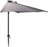 A half-round umbrella attached to a black pole with a crank mechanism. Anteprima dell’immagine prodotto