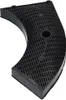 A black carbon filter for a cooker hood, shown from a diagonal angle. Voir les images du produit