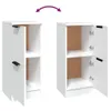 vidaXL Credenza bianca 30x30x70 cm Materiale a base di Anteprima dell’immagine prodotto 9
