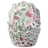 Backförmchen 50x38mm 40er Rosen rosa grün, Produktbild-Vorschau 1