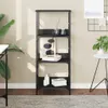 vidaXL Półka na książki czarna 50x33x117,5 cm Materiał Podgląd zdjęcia produktu 2