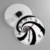 Wanduhr - Rund - Glasuhr - Spirale Streifen Komposition - Produktbild-Vorschau 2