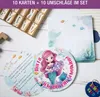 10er Set Einschulung Einladungskarten – Inklusive bedruckte Produktbild-Vorschau 4