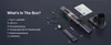 A flat lay of a vacuum cleaner and its accessories, with numbered labels pointing to each item. Produktbild-Vorschau