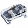 Baby Badewanne Faltbare mit Thermometer und Badekissen Anti Produktbild-Vorschau 7