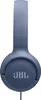 A close-up, front-facing studio shot of a pair of blue JBL headphones against a white background. Anteprima dell’immagine prodotto