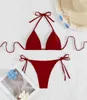 Tainehs bikini voor dames, met haltertop, driekantig Productafbeelding-voorbeeld 5