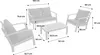 sweeek - Gartenlounge-Set für 4 Personen - Holzfarben Produktbild-Vorschau 5