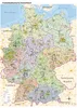 Postleitzahlenkarte von Deutschland, PLZ Wandkarte mit Produktbild-Vorschau 1