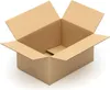 An open, empty cardboard box. Produktbild-Vorschau