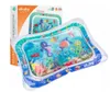 An inflatable water play mat with a sea creature theme, shown with its packaging. Podgląd zdjęcia produktu