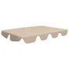The Living Store Ersatzdach für Hollywoodschaukel Beige Produktbild-Vorschau 2