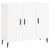 The Living Store Sideboard Weiß 90x34x80 cm Holzwerkstoff Produktbild-Vorschau 2