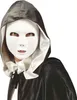 Maske in Weiß mit rundem Design, Einheitsgröße Produktbild-Vorschau 3