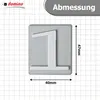 DOMINO Hausnummer Briefkasten Selbstklebend – 1 | 3D Produktbild-Vorschau 5