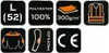 A collage of icons and text indicating product features and specifications. Náhľad obrázku produktu