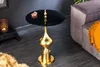 Plateau en verre 65 cm, design doré, table moderne pour Voir les images du produit 3