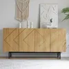 Merax Sideboard 160x40x78 cm mit 4 Türen, Einlegearbeiten & Produktbild-Vorschau 1