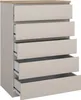 Ansel - Cassettiera, 77x50x111h cm Beige, 5 Cassetti Anteprima dell’immagine prodotto 10