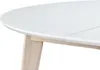 Miliboo - Design-Esstisch rund ausziehbar Weiß und Holz Produktbild-Vorschau 6