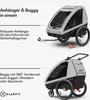 Klarfit GoKiddo Fahrradanhänger 2 Kinder - 2-in-1 Produktbild-Vorschau 3